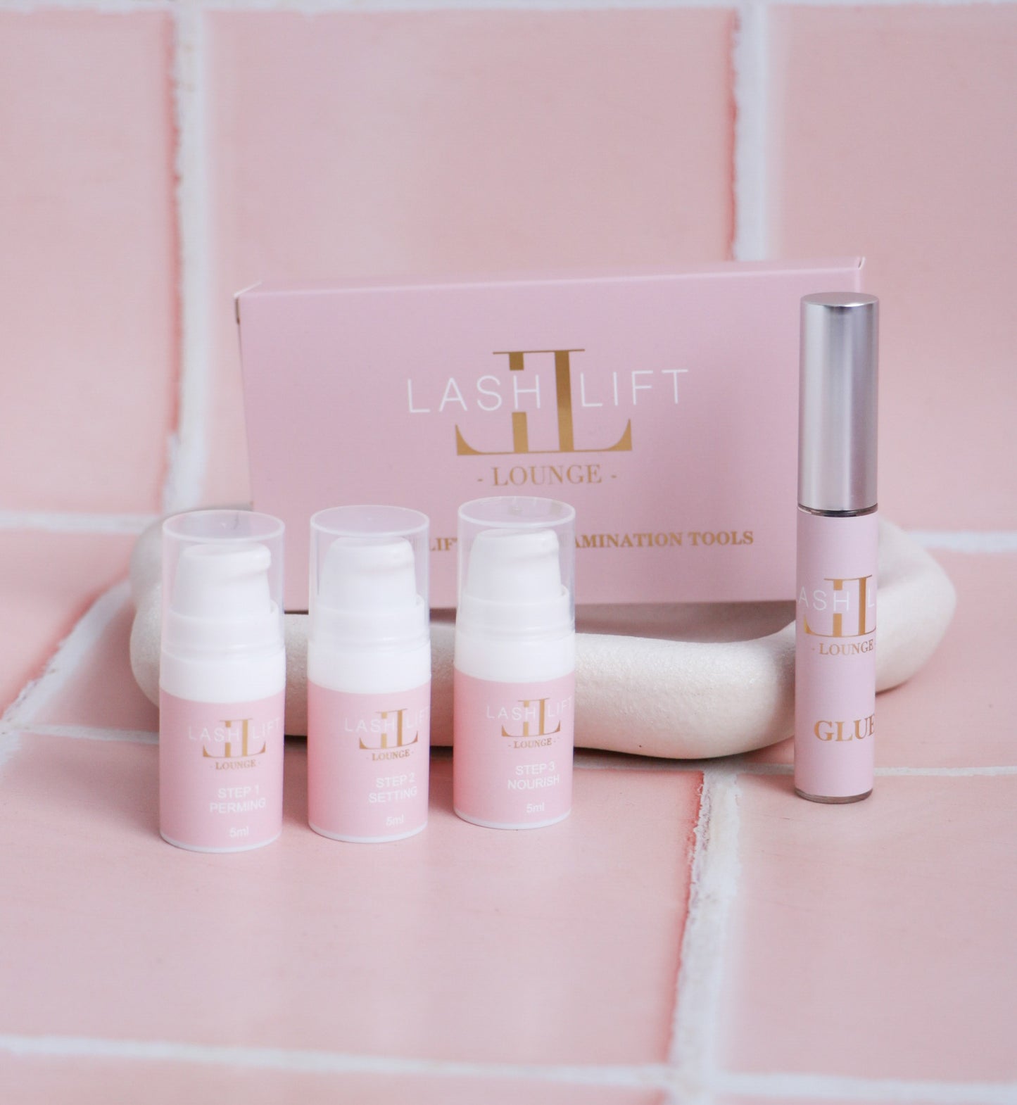 Professional Lashlift & Brow Lamination Starter Kit (5ml) Step 1,2,3 + Glue