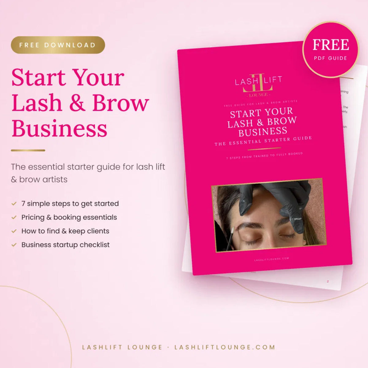 Start Your Lash & Brow Business – Free Starter Guide