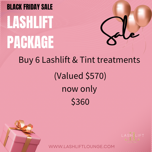 6 Lashlift & Tint Treatments