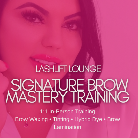2 Day 1.1 Lashlift Lounge Signature Brow Mastery Training
 (deposit only)