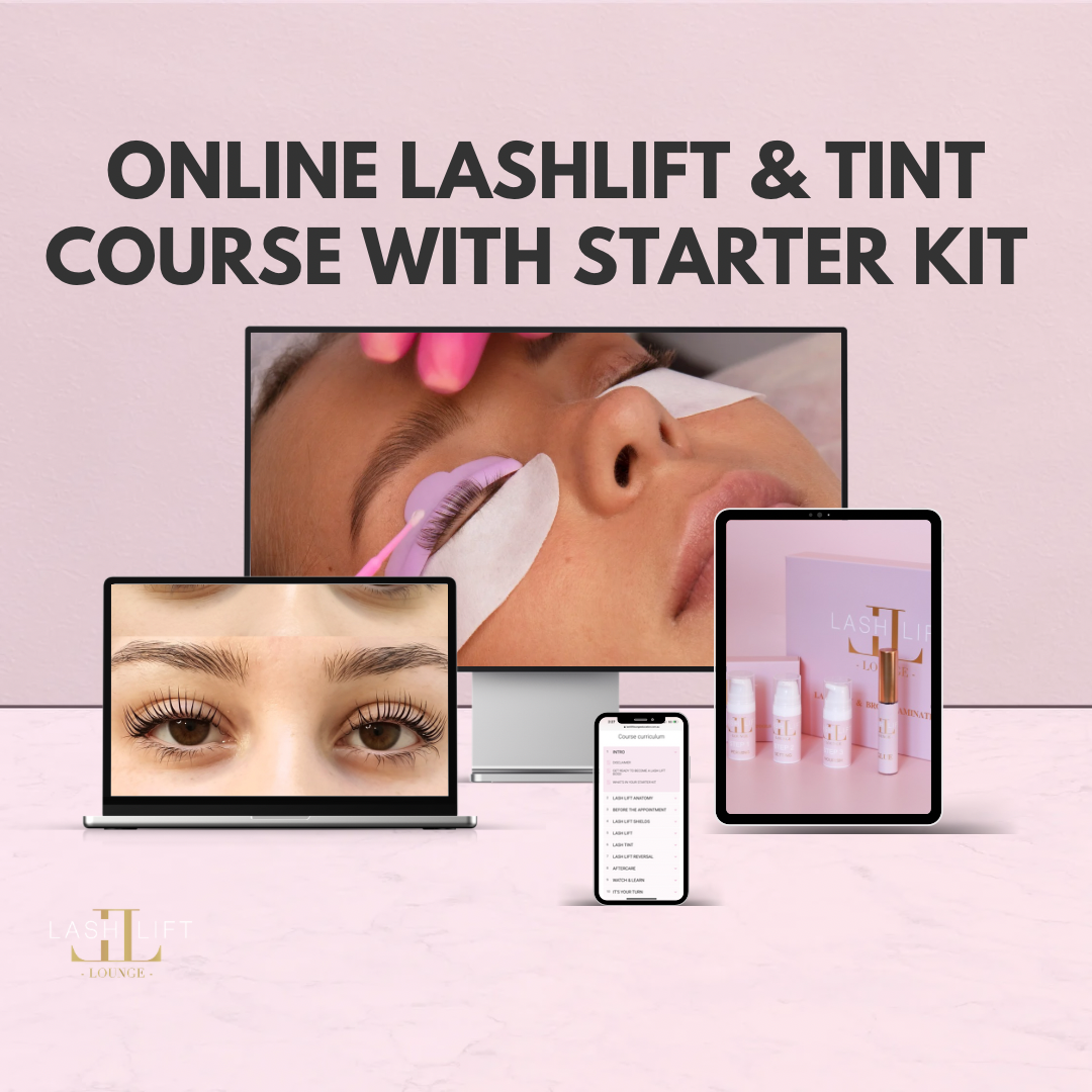 Lash Lift & Tint Online Course with Starter Kit + Bonus set up your business and social media course FREE