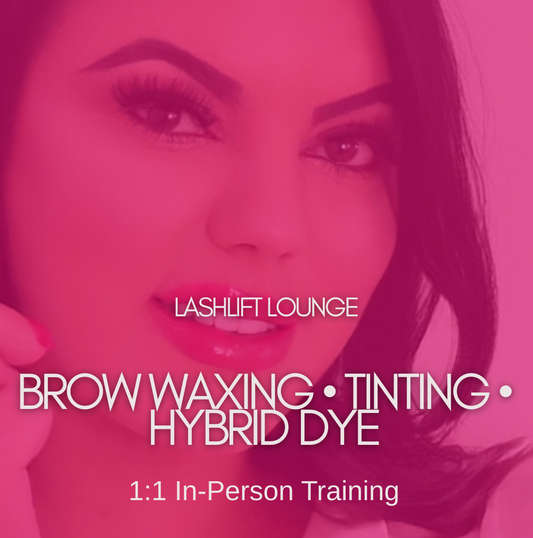 1.1 HD Brow Wax, Tint & Hybrid Dye Training 
(Deposit Only)