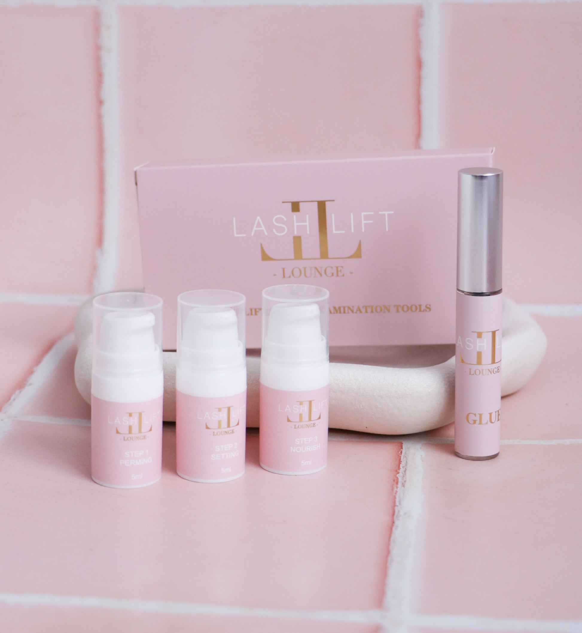 Professional Lashlift & Brow Lamination Starter Kit (5ml) Step 1,2,3 + Glue
