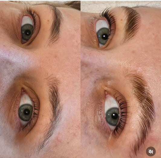 Brow Lamination brow shape & tint + keratin lash lift