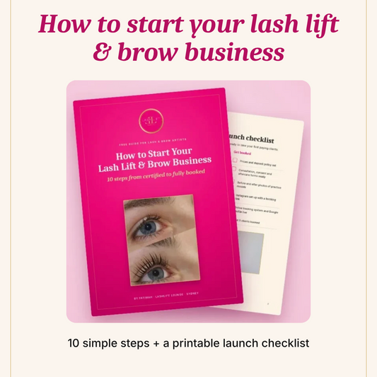 How to start your lash lift & brow business